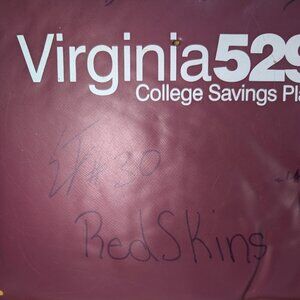 Seat Cusion with Autographs from Redskins Players